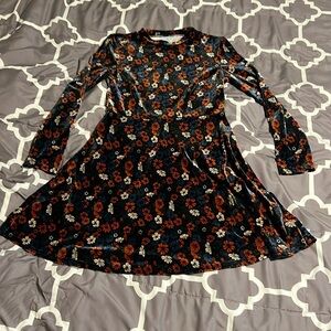 Top shop Velvet A Line Dress